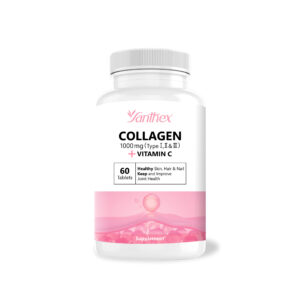 Collagen 1000 MG Type I, II & III + Vitamin C, 60 Tablets